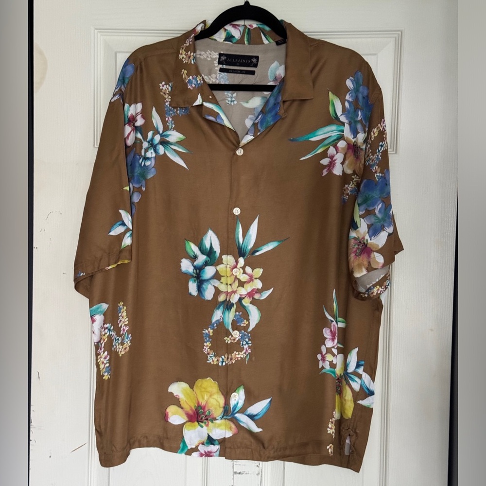 Allsaints Hanna SS shirt - size XL / relaxed fit
